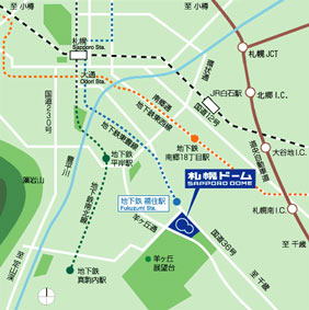 大和ハウス プレミストドーム　地図
