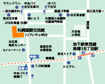 札幌国際交流館　地図
